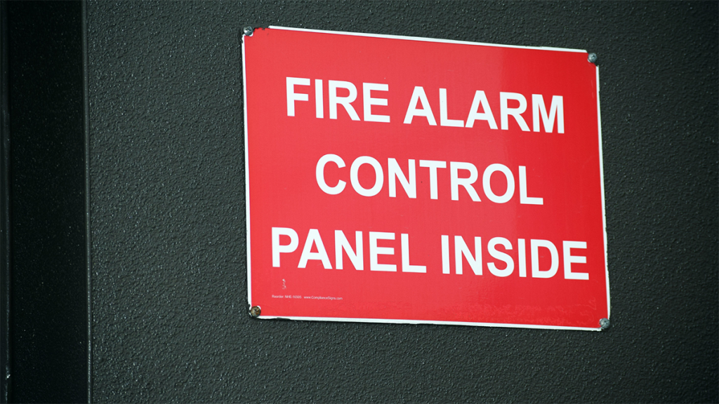 fire panel sign